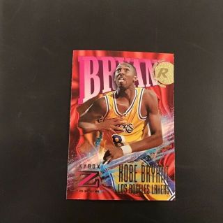 Rare Gold 1996 96 - 97 Skybox Z - Force Nba Kobe Bryant Rookie Rc 142 La Lakers
