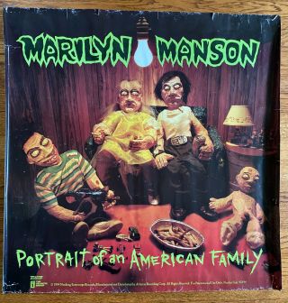 Marilyn Manson - Vintage 1994 Portrait Of An American Family Promo Poster - Rare