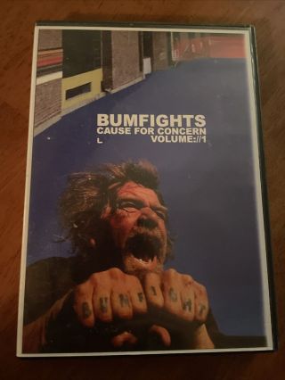 Bumfights Vol 1 Cause For Concern Dvd Rare Oop Htf Bum Fights