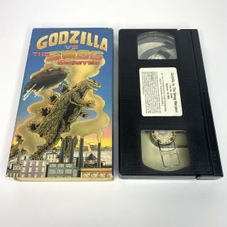 Godzilla Vs The Smog Monster Rare 1990 Simitar Vhs
