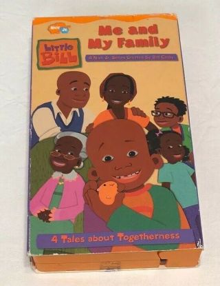 Nick Jr Little Bill “me And My Family” Vhs Rare (17.  L)