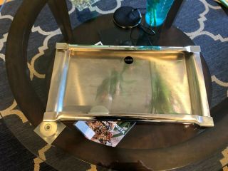 Mcm Rare Vtg Alessi Coppola Stainless Steel Modern Serving Bar Tray Inox Italy
