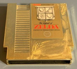 Nes - The Legend Of Zelda (5 Screw) Gold First 1st Print Run Nintendo Game Rare
