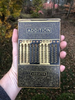 Addiator Duplex Vintage Mechanical Calculator Machine Made Germany Rare