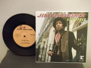 Jimi Hendrix,  Reprise,  " Stone ",  Us,  7 " 45 With P/c,  Fan Club Issue,  Rare Issue,  M