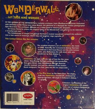 Wonderwall (George Harrison of the Beatles) Limited Edition Boxset.  Rare 2
