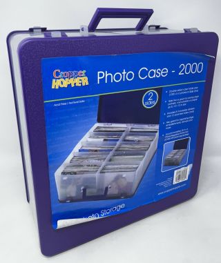 Rare Cropper Hopper 2000 4x6 Photo Storage Organizer System Storage Case 2 - Sided