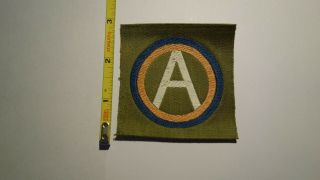 Extremely Rare Wwi 3rd Army Division Liberty Loan Patch.  Rare