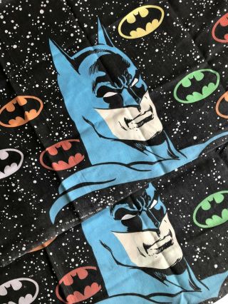 2 Rare Vintage 1989 Batman And Joker Dc Comic Pillow Cases Pillowcases Pair