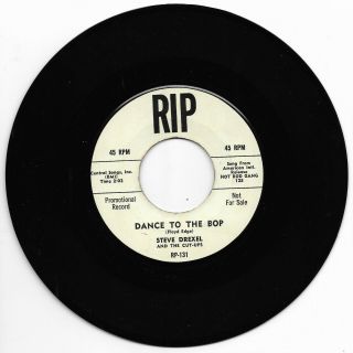 Steve Drexel - Rip 131 Promo Rare Rockabilly 45 Rpm Dance To The Bop Vg,