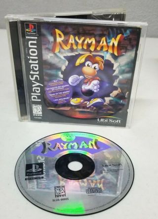 Rayman Playstation 1 Ps1 Ps2 Ps3 Complete Black Label Variant Rare