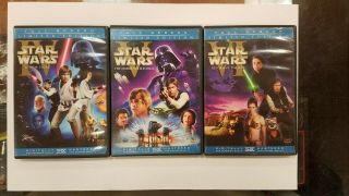 Star Wars Episode Iv V Vi Limited Edition Full Screen Set 4 5 6 Rare Htf Set Dvd