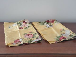 Rare Ralph Lauren Kathleen Floral Standard Pillow Case Set Of 2 Euc