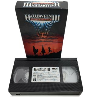 Halloween Iii 3: Season Of The Witch Vhs Tape Mca Rare Cover Horror