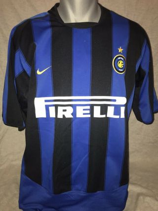Inter Milan Home Shirt 2003/04 X - Large Rare And Vintage