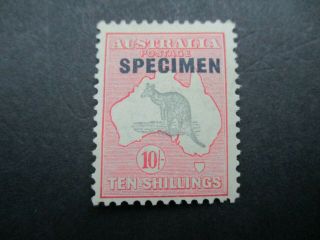 Kangaroo Stamps: Specimen C Of A Watermark - Rare Must Have (c84)