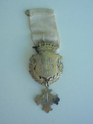 Romania Kingdom 1932 Military Cross For Priests Medal.  Rare.  Vf,