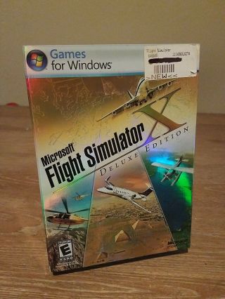 Microsoft Flight Simulator X Deluxe Edition Pc Dvd - Rare