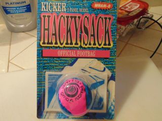 Hacky Sack Rare Blue/pink 2 - Panel Kicker Vintage Footbag Kransco/wham - O 1991