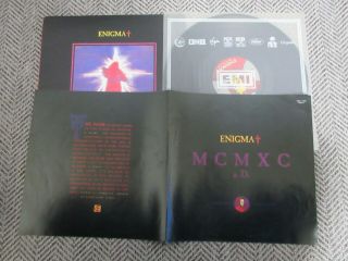 Enigma - Mcmxc A.  D.  Rare 1991 Korea Orig Vinyl Lp 4 Pages Insert No Barcode
