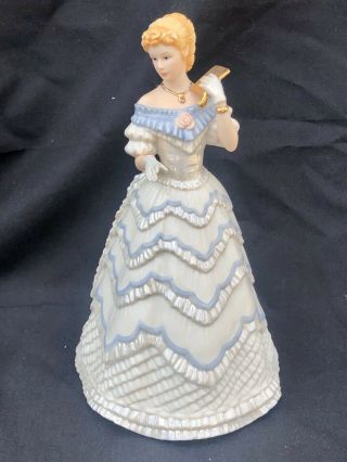 Vintage Porcelain Lenox Ivory Belle Of The Ball Figurine 8.  5 " Lady W/ Purse Rare