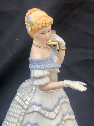 Vintage Porcelain Lenox Ivory Belle of the Ball Figurine 8.  5 