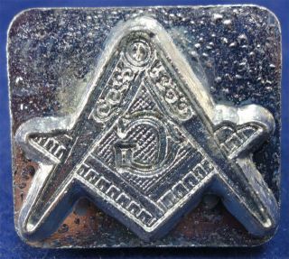 Vtg Rare Discontinued Craftool 3d Leather Tool 8372 Mason Masonic Stamp