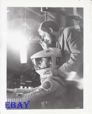 2001 Stanley Kubrick Checks Angle On Set Rare Photo