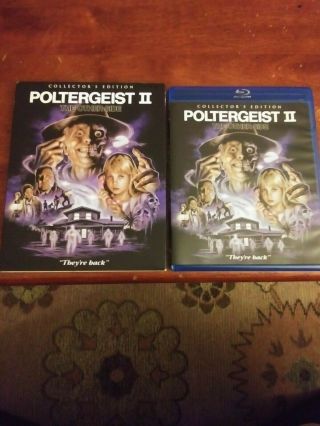 Poltergeist Ii (blu - Ray Disc,  2017,  Collectors Edition) W/slipcover Very Rare