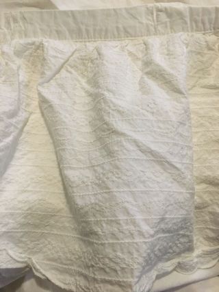Rachel Ashwell Simply Shabby Chic Shower Curtain Cream Embroidered Rare