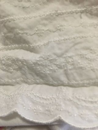 Rachel Ashwell Simply Shabby Chic Shower Curtain Cream Embroidered Rare 3