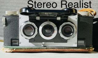 Rare 1971 Stereo Realist 35mm 3d Camera W/case David White Co Usa Lens