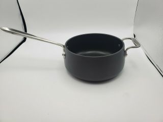 All Clad Metalcrafters Hard Anodized 3.  5 Qt 3.  3l Sauce Pan Rare