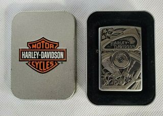Harley Davidson Zippo Lighter 2001 Vintage Rare Collectable