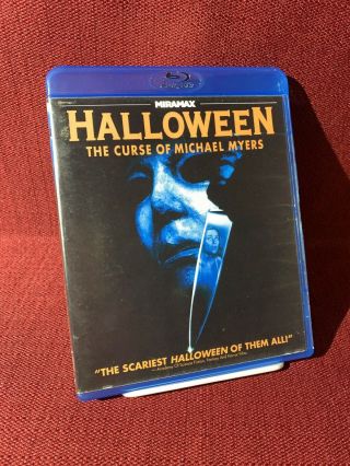 Halloween 6: The Curse Of Michael Myers Blu - Ray 2011 Rare Oop