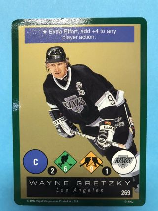 1995 - 96 Playoff One On One 269 Wayne Gretzky Gold Rare