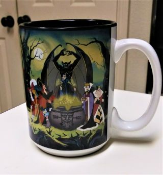 Walt Disney World Villains Ceramic Coffee Cup Mug - Rare Disneyland Cup