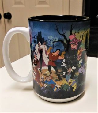 Walt Disney World Villains Ceramic Coffee Cup Mug - RARE Disneyland cup 3