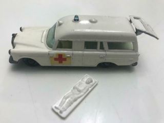 Vintage Matchbox Superfast - 1967 Mercedes “binz” Ambulance No.  3 - Rare Lesney