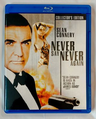 Never Say Never Again (blu - Ray Disc,  2009) Rare Oop,  U.  S.  Sean Connery Bond 007
