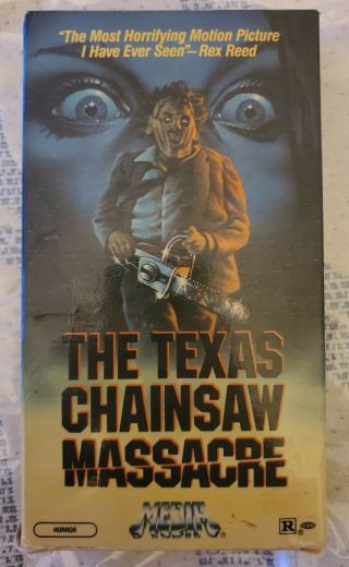 The Texas Chainsaw Massacre Vhs Media Rare Horror Uncut