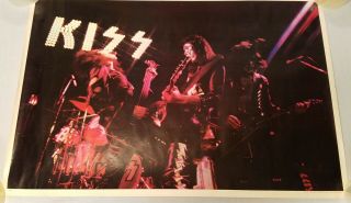 Kiss (1976) Concert Poster 35 " X 23 " Vintage Rare