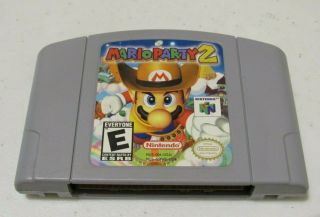 Mario Party 2 Nintendo 64 N64 Authentic Video Game Retro Vintage Fun Rare