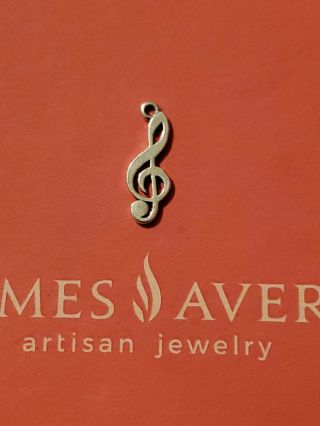 James Avery Retired And Rare Sterling Silver Treble Clef Charm