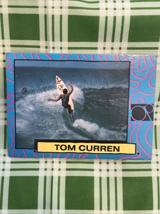 Vintage 1987 Astroboyz Tom Curren Op Ocean Pacific Rare Surf Trading Card
