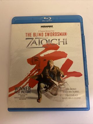 The Blind Swordsman - Zatoichi Blu - Ray Rare Oop Beat Takashi Kitano