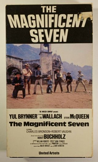 The Magnificent Seven Rare 1st Release (vhs,  1981) Magnetic Video Corporation