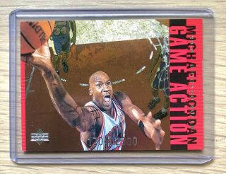 1998 - 99 Upper Deck Michael Jordan Living Legend Game Action Red Rare /2300