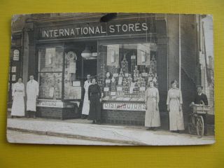 Surrey Postcard International Stores Shop Addlestone 1918 Rare Early Post