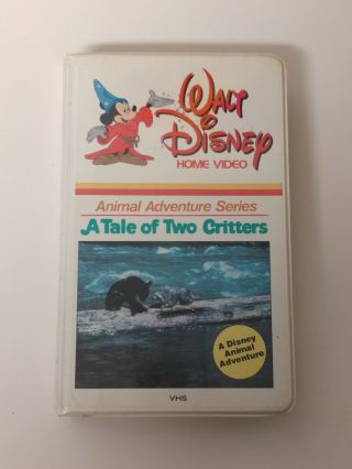 Disney Vhs A Tale Of Two Critters Very Rare Orig.  Clamshell